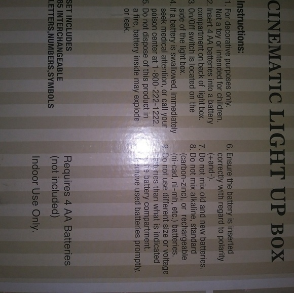 TradedCinematic LightUp โค Sign NIB Letters,#'s,& Symbols - Picture 5 of 6